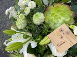 Coin de verdure et sa carte message